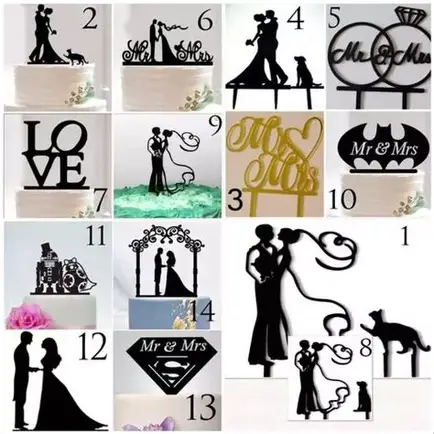 CAKE TOPER BODA ACRILICO