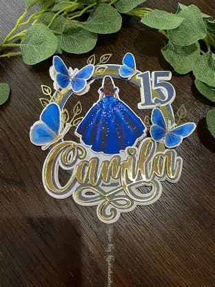 CAKE TOPER MIS XV CH ACRILICO