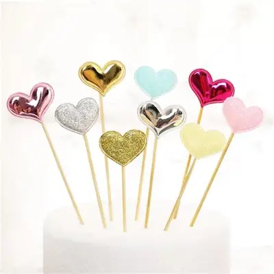 CAKE TOPPER MINI CORAZON 5PZ