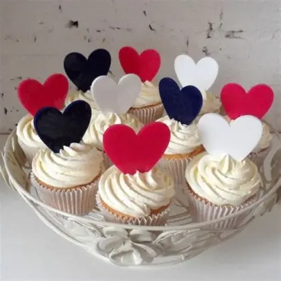 CAKE TOPPER MINI CORAZON 15PZ