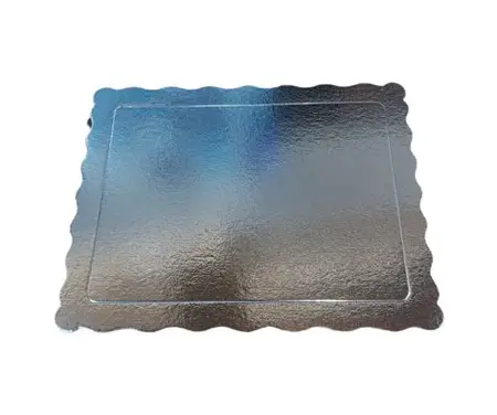 Plancha doblecorru Plata 26x26cm