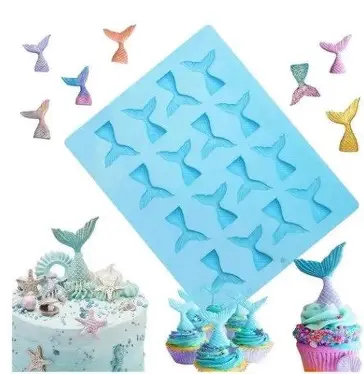 MOLDE SIL COLA DE SIRENA CHERRY 18 CAV