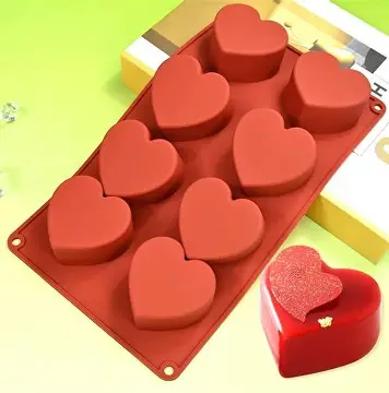 MOLDE SILICON CORAZON CHERRY