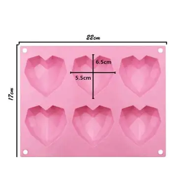 MOLDE SIL CORAZON GEO 6CAV