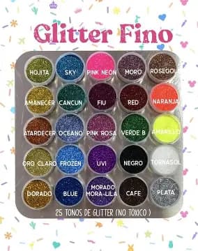 GLITTER FINO MORO