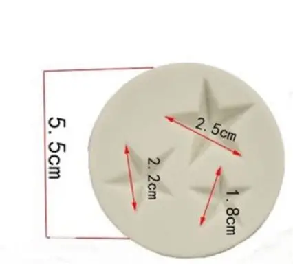 MOLDE DE ESTRELLAS X 3