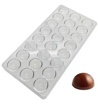 MOLDE PLAST P/CHOCO MEDIA ESFERA Ø2.5cMOLDE 24CA