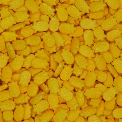 DECO AZUCAR PIÑAS AMARILLAS 120g
