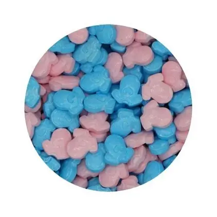 DECO AZUCAR PAÑALERO AZUL Y ROSA 120g