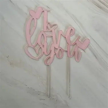 DECO AZUCAR I LOVE YOU ROSA 120g