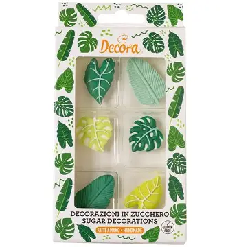 DECO AZUCAR HOJAS 120g