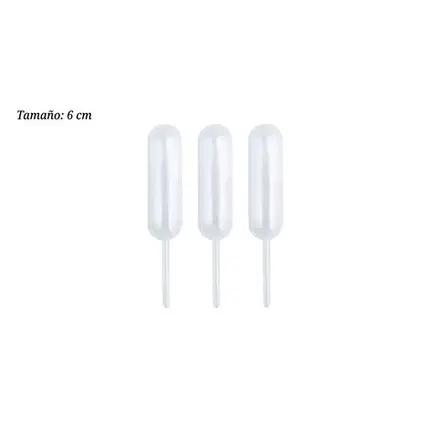 JGO PIPETA PLAST CAPSULA 6cm 50pz