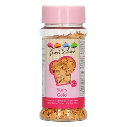 DECO AZUCAR ESTRELLA DE MAR DORADA 100g