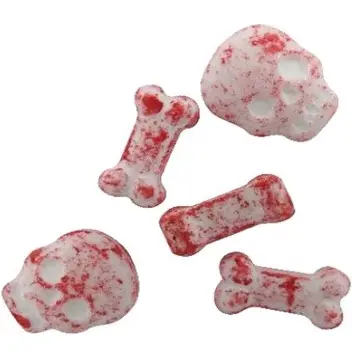 DECO AZUCAR CALAVERA HUESOS C/SANGRE