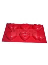 MOLDE SILI CORAZONES 6 CAV