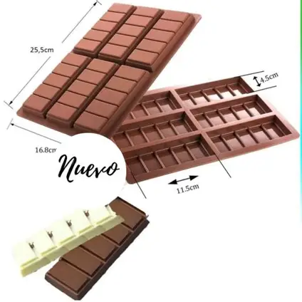 MOLDE SILI P/CHOCO BARRAS CHOCO 12cav