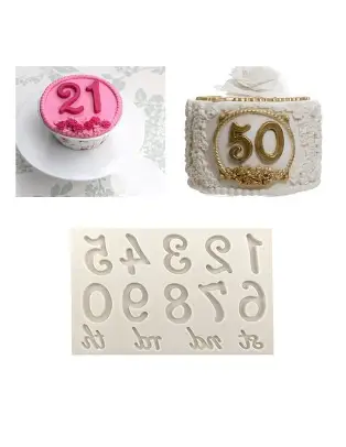 MOLDE SILI NUMEROS DECORADOS