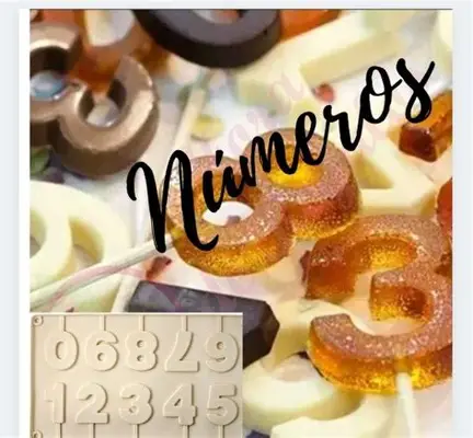 MOLDE SILI NUMEROS 2.6x4.5x2cMOLDE 10cav
