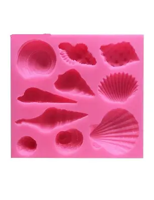 MOLDE SILI CONCHITAS DE MAR 2.5x2cMOLDES 15cav