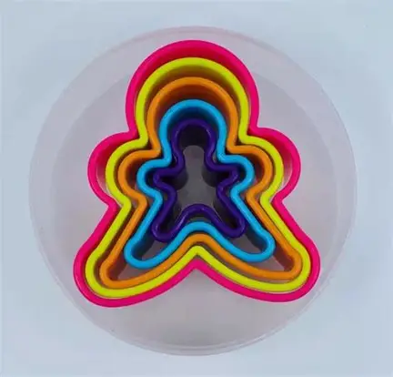 JGO CORTA PLAST GALLETA JENGIBRE 4 pz