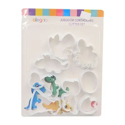 JGO CORTA PLAST DINOSARIOS BEBE 8 pz