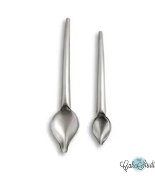 JGO CUCHARA P/DECORAR METAL 22/19cm 2 pz