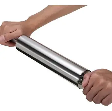 RODILLO AINOX GRADUADO C/AROS PLAST 43cm  0.520