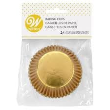 CAPACILLO STD DORADO METALICO PAPEL C/24pz