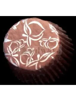 CAPACILLO NO.5 CAFE/PLATA FLORES 250pz