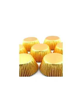 CAPACILLO STD DORADO METÁLICO 50pz