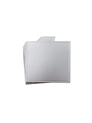 BASE MONOPORCION PLATA Ø9CM 50PZ