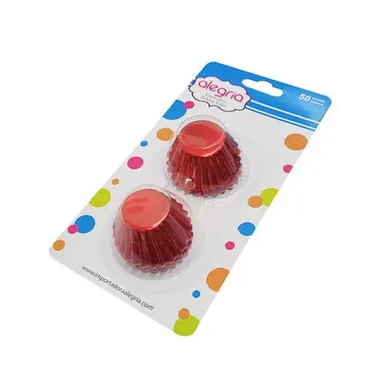 CAPACILLO CHICO ROJO METALICO 50pz