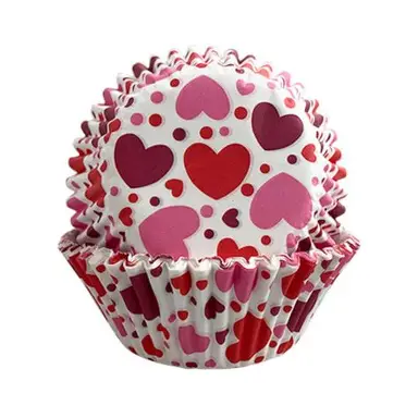 CAPACILLO STD CORAZON ROJO/ROSA/MORADO 100pz