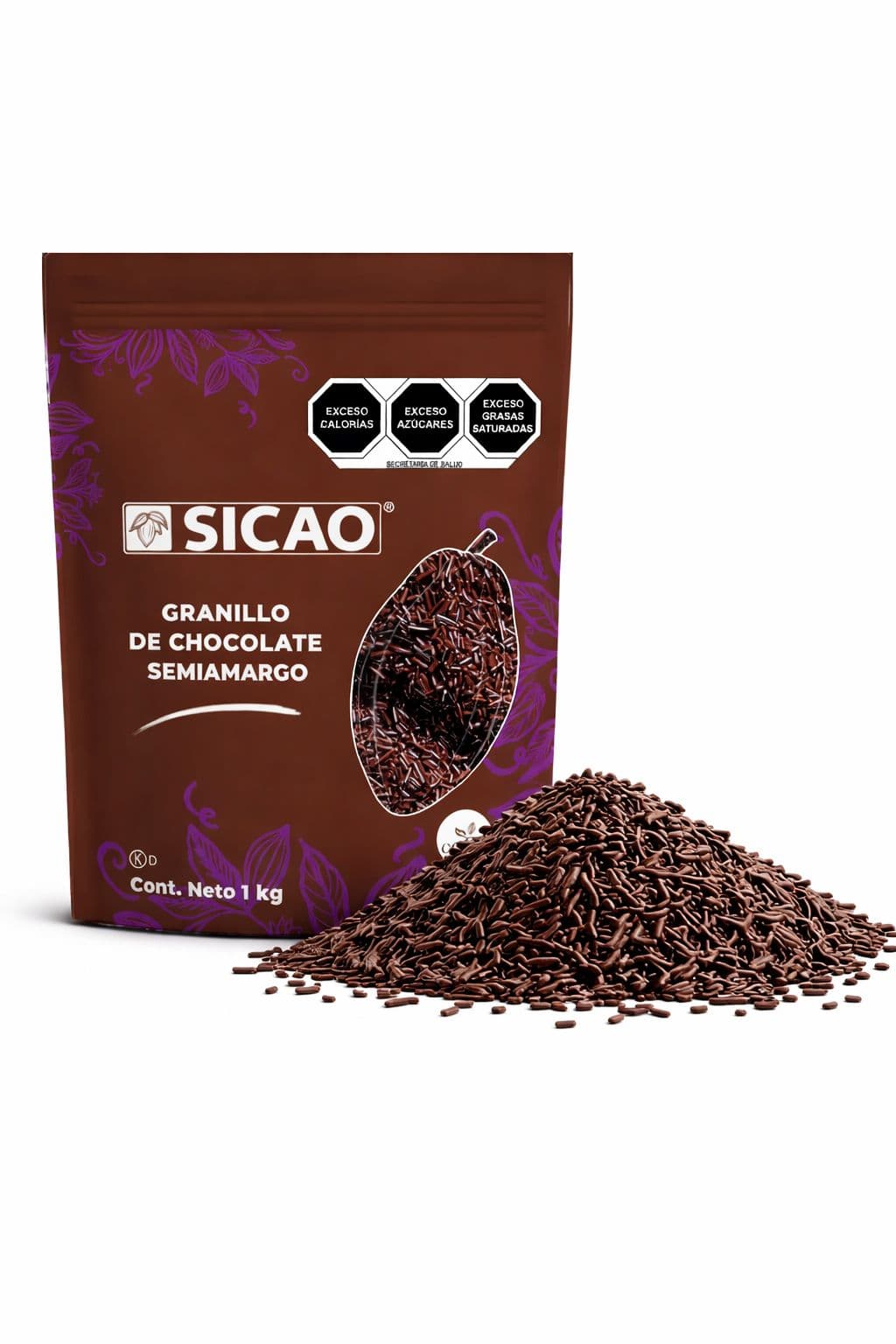 GRANILLO DE CHOCOLATE SEMIAMARGO SICAO 100gr