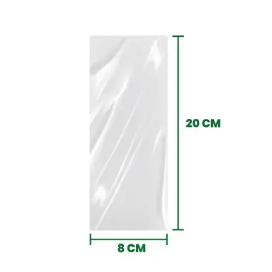 BOLSA CELOFAN 8X20 100 PZAS BOPP