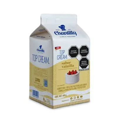 CREMA PARA BATIR TOP CREAM VAINILLA 460 G