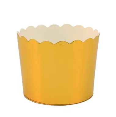 "Oro" VASO MET LISO 5.3X7CM B/10pz