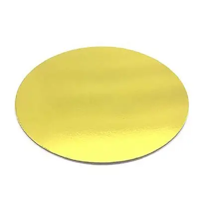 BASE CARTON REDONDA DORADA Ø25cm10pz
