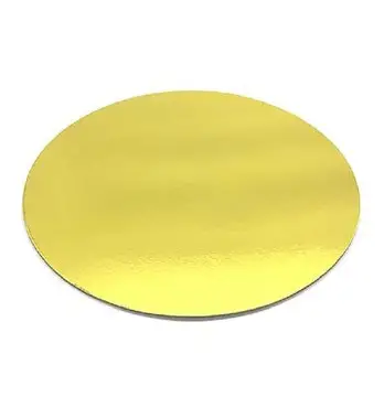 BASE CARTON REDONDA DORADA Ø30cm10pz