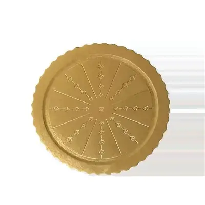 DISCO DORADO 08 CM 10PZ