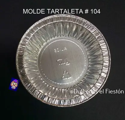 MOLDE TARTALETA INDIVIDUAL ALUMINIO AL-09 10pz