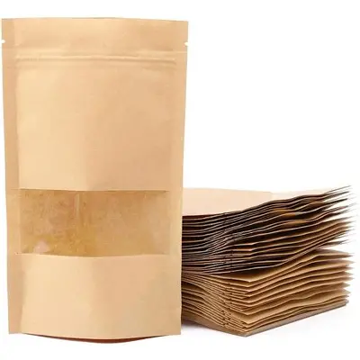 PAPEL BOLSA KRAFT # 4 PAQ 100PZ