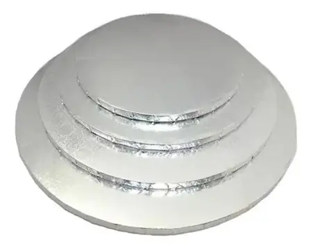 DISCO DOBLE CORRUGADO PLATA 30CM