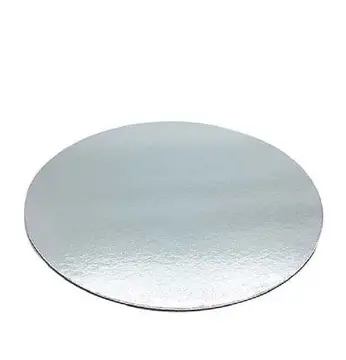 Disco plano Plata c/pestaña 8cm c/25