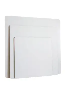 BASE MDF CUADRADA BLANCO 25CM