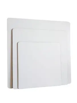 BASE MDF CUADRADA BLANCO 30CM