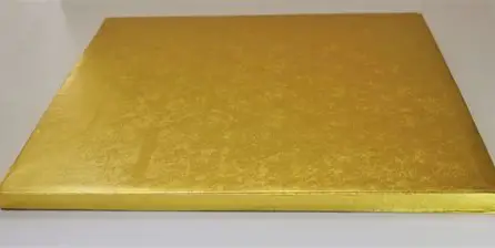 BASE MDF CUADRADA DORADO 30CM