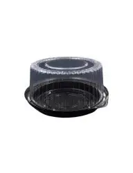 DOMO Y PLATO NEGRO PASTEL 15 CM