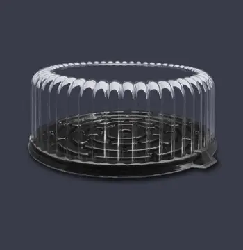 DOMO Y PLATO NEGRO PASTEL 28 CM