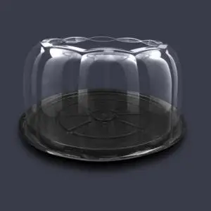 BASE PLANA PET/N Y DOMO VENT. RECTA PET/T,DIAM 10X5.25 INCH ALT. 100 JGOS